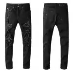 amiri jeans prix bas skinny fit black hole